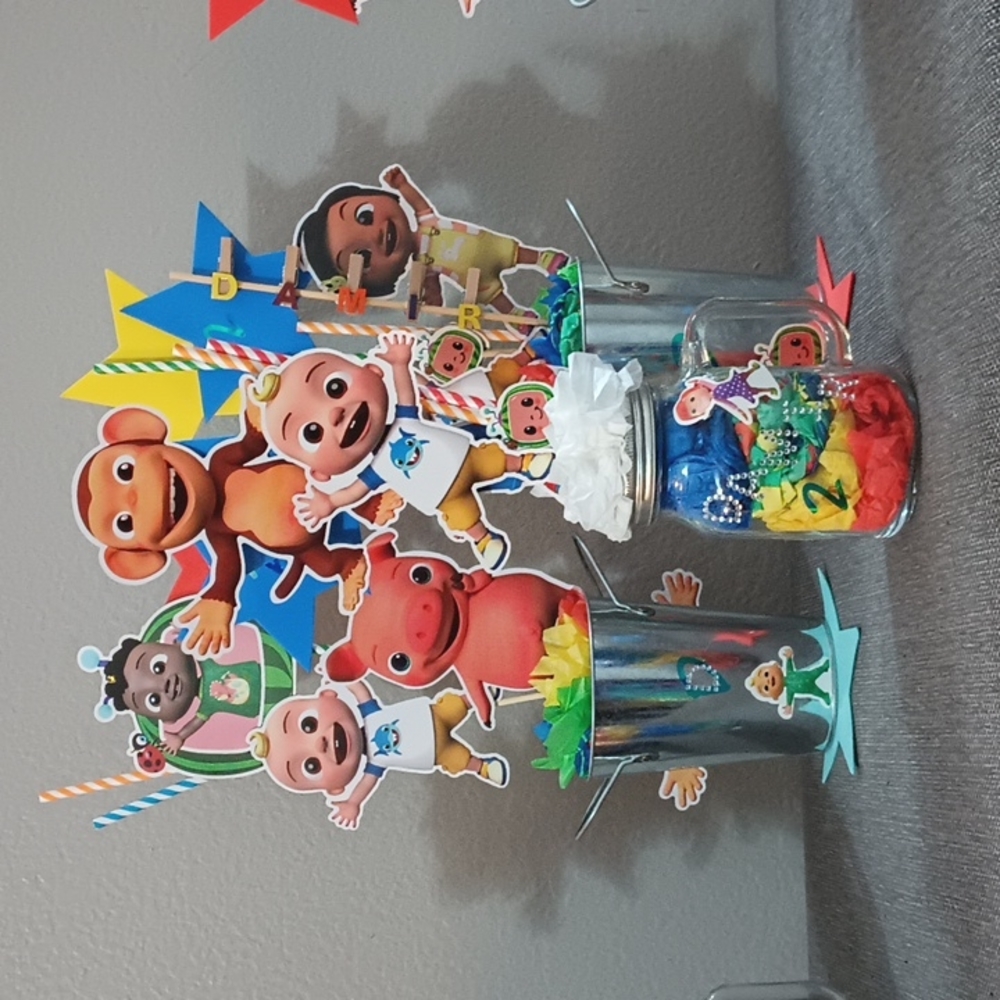 6 Custom made 3D Centerpieces for any Theme